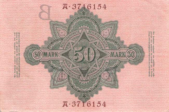 50 Mark 1910 ro.42 B/A